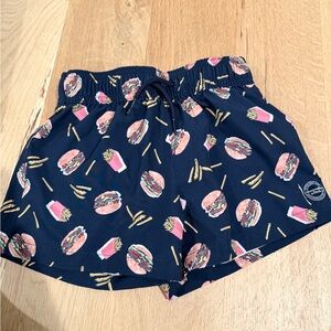 Abercrombie & Fitch Navy swim suite with Burger Print